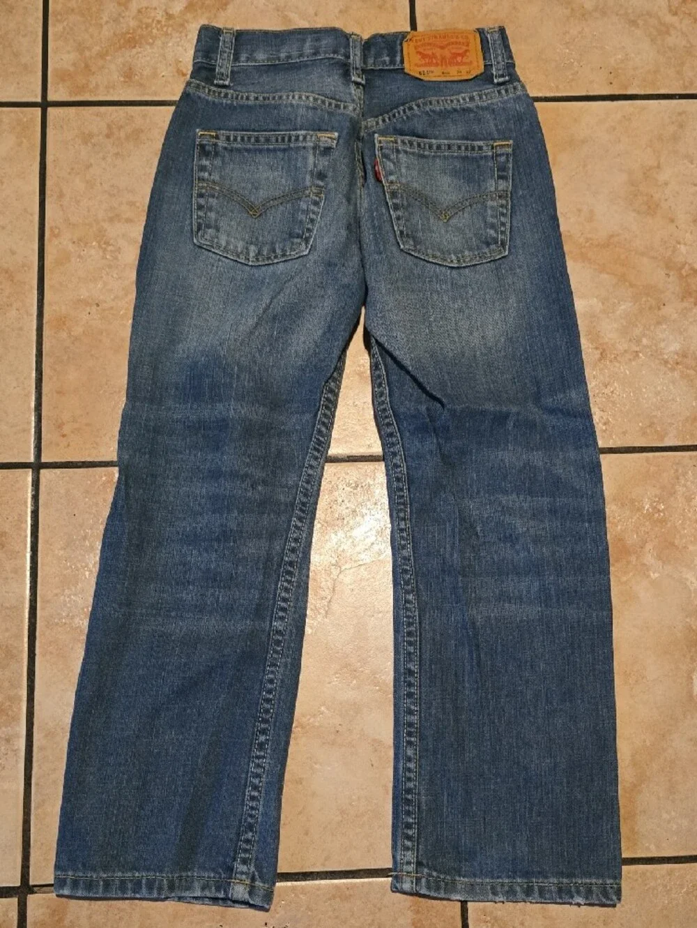 Levi's Boys Blue Washed Denim Jeans